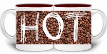 HOT KAWA KUBEK Z BRĄZOWYM ŚRODKIEM W PUDEŁKU GW200