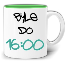 BYLE DO 16 KUBEK Z JASNOZIELONYM ŚRODKIEM W PUDEŁKU GW199