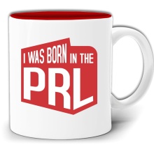I WAS BORN IN PRL KUBEK CZERWONY ŚRODEK W PUDEŁKU GW196