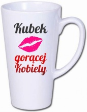LATTE KUBEK GORĄCEJ KOBIETY LATE DUŻY NADRUK LD5