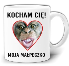 KOCHAM CIĘ MOJA MAŁPECZKO KUBEK W PUDEŁKU GW221