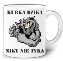 KUBKA DZIKA NIKT NIE TYKA KUBEK + PUDEŁKO GW249