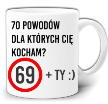 70 POWODÓW DLA KTÓRYCH CIĘ KOCHAM KUBEK + PUDEŁKO GW277