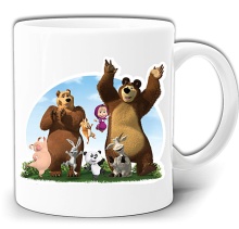 MASHA I NIEDŹWIEDŹ BAJKA MASZA KUBEK W PUDEŁKU GW298