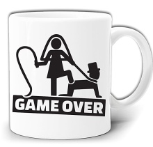 GAME OVER ŚMIESZNY KUBEK + PUDEŁKO GW289