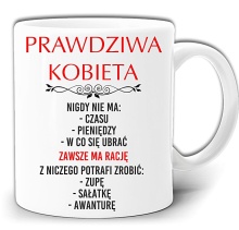 PRAWDZIWA KOBIETA ŚMIESZNY KUBEK + PUDEŁKO GW290