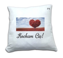 PODUSZKA Z NADRUKIEM KOCHAM CIĘ WZÓR P4