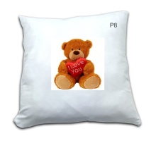 PODUSZKA Z NADRUKIEM MIŚ I LOVE YOU WZÓR P8