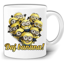 DAJ BANANA MINIONKI ŚMIESZNY KUBEK + PUDEŁKO GW338