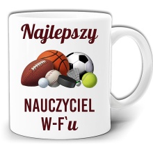 NAJLEPSZY NAUCZYCIEL W-F `u KUBEK + PUDEŁKO GW356