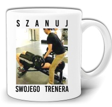 SZANUJ SWOJEGO TRENERA ŚMIESZNY KUBEK + PUDEŁKO GW376
