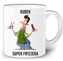 DLA FRYZJERA PREZENT ŚMIESZNY KUBEK + PUDEŁKO GW374