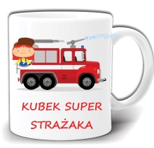 KUBEK SUPER STRAŻAKA KUBKI DLA DZIECI + PUDEŁKO GW483