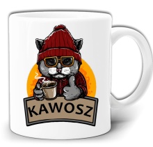 KAWOSZ KOT ŚMIESZNY KUBEK + PUDEŁKO GW507