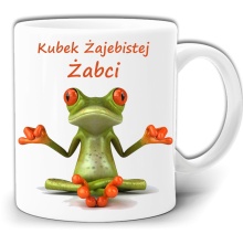 ŻAJEBISTA ŻABCIA ŚMIESZNY KUBEK + PUDEŁKO GW564