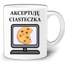 AKCEPTUJĘ CIASTECZKA ŚMIESZNY KUBEK + PUDEŁKO GW576