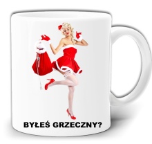 PREZENT BOŻE NARODZENIE ŚWIĘTA BYŁEŚ GRZECZNY KUBEK + PUDEŁKO GW591