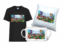 Zestaw Prezent ROBLOX Koszulka Poduszka Kubek RB4