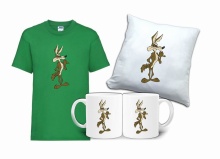 Zestaw Fana LOONEY TUNES Koszulka Poduszka Kubek LT6