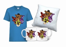 Zestaw Fana FIVE NIGHT AT FREDDY'S Koszulka Poduszka Kubek FT6
