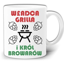 WŁADCA GRILLA I KRÓL BROWARÓW ŚMIESZNY KUBEK + PUDEŁKO GW709