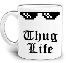 THUG LIFE KUBEK BANDYTY CWANIAKA KUBEK +PUDEŁKO GW731