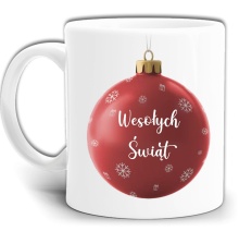 PREZENT WESOŁYCH ŚWIĄT KUBEK Z NADRUKIEM +PUDEŁKO GW754