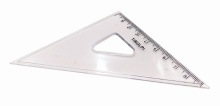 Ekierka mała 8 cm przeźroczysta