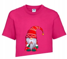 Koszulka T-shirt GNOM MERRY CHRISTMAS 128-134