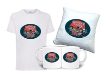 Zestaw STRANGER THINGS Tshirt Poduszka Kubek ST6
