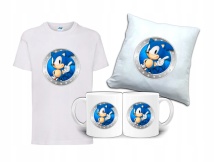 Zestaw Fana Gift SONIC T-shirt Poduszka Kubek SC4