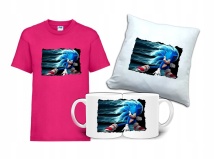 Zestaw Fana Gift SONIC T-shirt Poduszka Kubek SC3