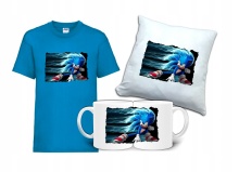 Zestaw Fana Gift SONIC T-shirt Poduszka Kubek SC3
