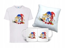 Zestaw Fana Gift SONIC T-shirt Poduszka Kubek SC2