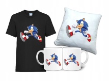 Zestaw Fana Gift SONIC T-shirt Poduszka Kubek SC1