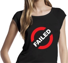 KOSZULKA NADRUK ŚMIESZNE ZABAWNE FAILED M