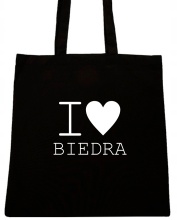 I LOVE BIEDRA TORBA Z NAPISEM NADRUK WZÓR T85