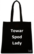 TORBA Z NAPISEM NADRUK SPOD LADY RÓŻNE WZORY T48