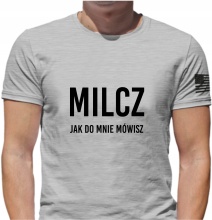KOSZULKA NADRUK FUN MILCZ JAK DO MNIE MÓWISZ XXL