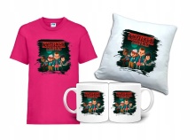 Zestaw STRANGER THINGS Tshirt Poduszka Kubek ST4