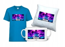 Zestaw Gift FORTNITE Koszulka Poduszka Kubek FT4