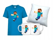 Zestaw Gift MINECRAFT Koszulka Poduszka Kubek MC5