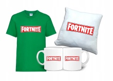 Zestaw Gift FORTNITE Koszulka Poduszka Kubek FT1