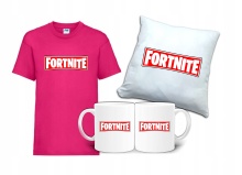 Zestaw Gift FORTNITE Koszulka Poduszka Kubek FT1