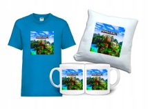 Zestaw Gift MINECRAFT Koszulka Poduszka Kubek MC4