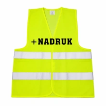 Kamizelka odblaskowa z nadrukiem (kamizelki odblaskowe, siatkowe)
