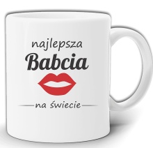 NAJLEPSZA BABCIA PREZENT KUBEK NADRUK W PUDEŁKU GW6