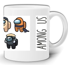 AMONG US IMPOSTOR KUBEK WZÓR Z GRY KUBEK W PUDEŁKU PUDEŁKO GW2