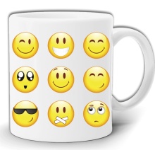 EMOTKI EMOJI BUŹKI IKONKI KUBEK W PUDEŁKU GW75