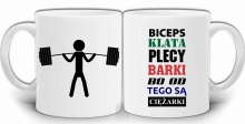 KUBEK SPORTOWCA KULTURYSTA BICEPS KLATA BARKI KUBEK W PUDEŁKU GW84